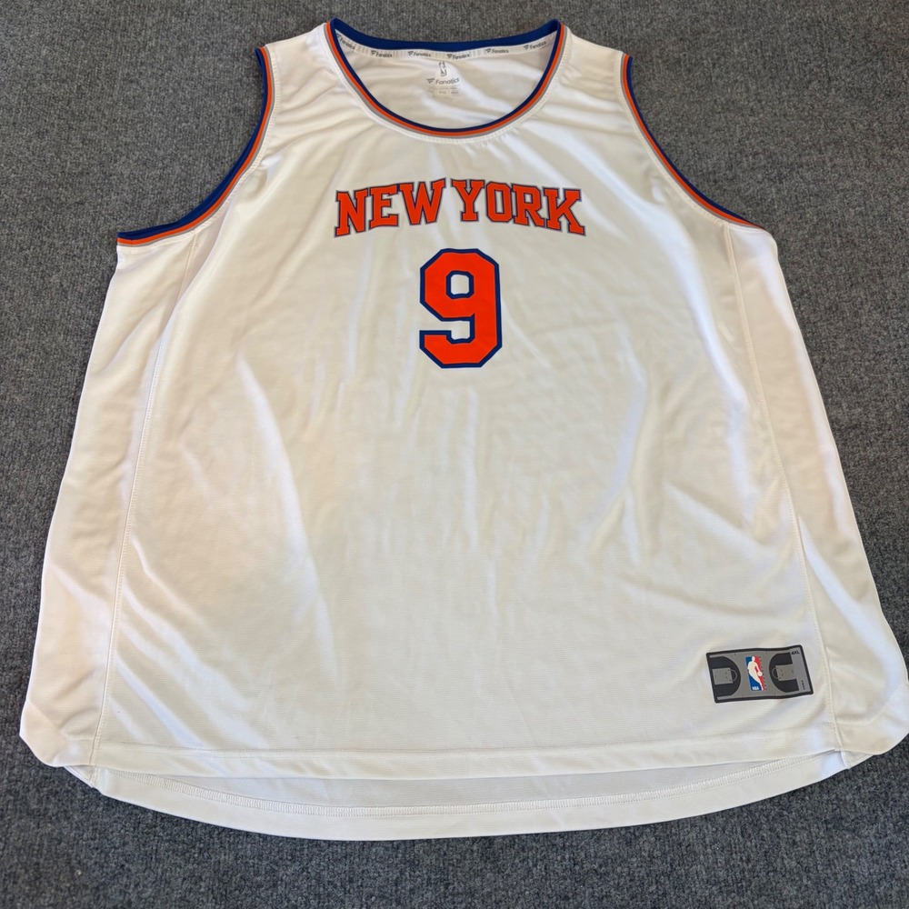 Fanatics New York Knicks RJ Barrett Jersey Mens Rare 4XL White NBA Basketball #9